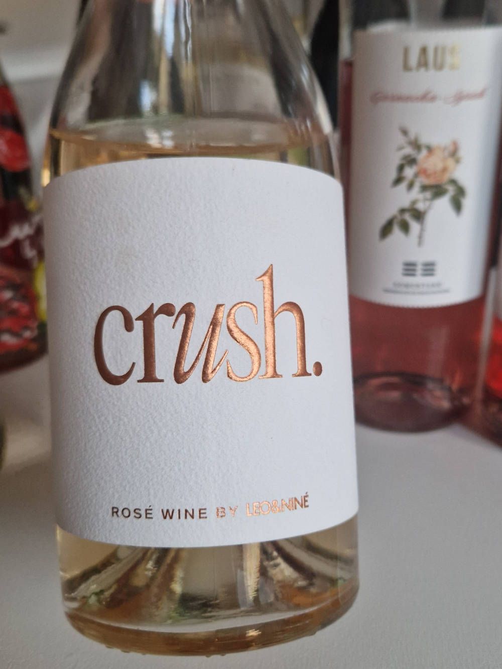 Das Etikett einer Weinflasche