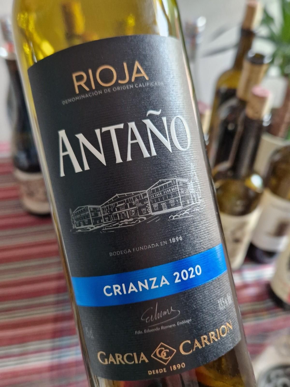 das Etikett einer Flasche Rioja-Wein