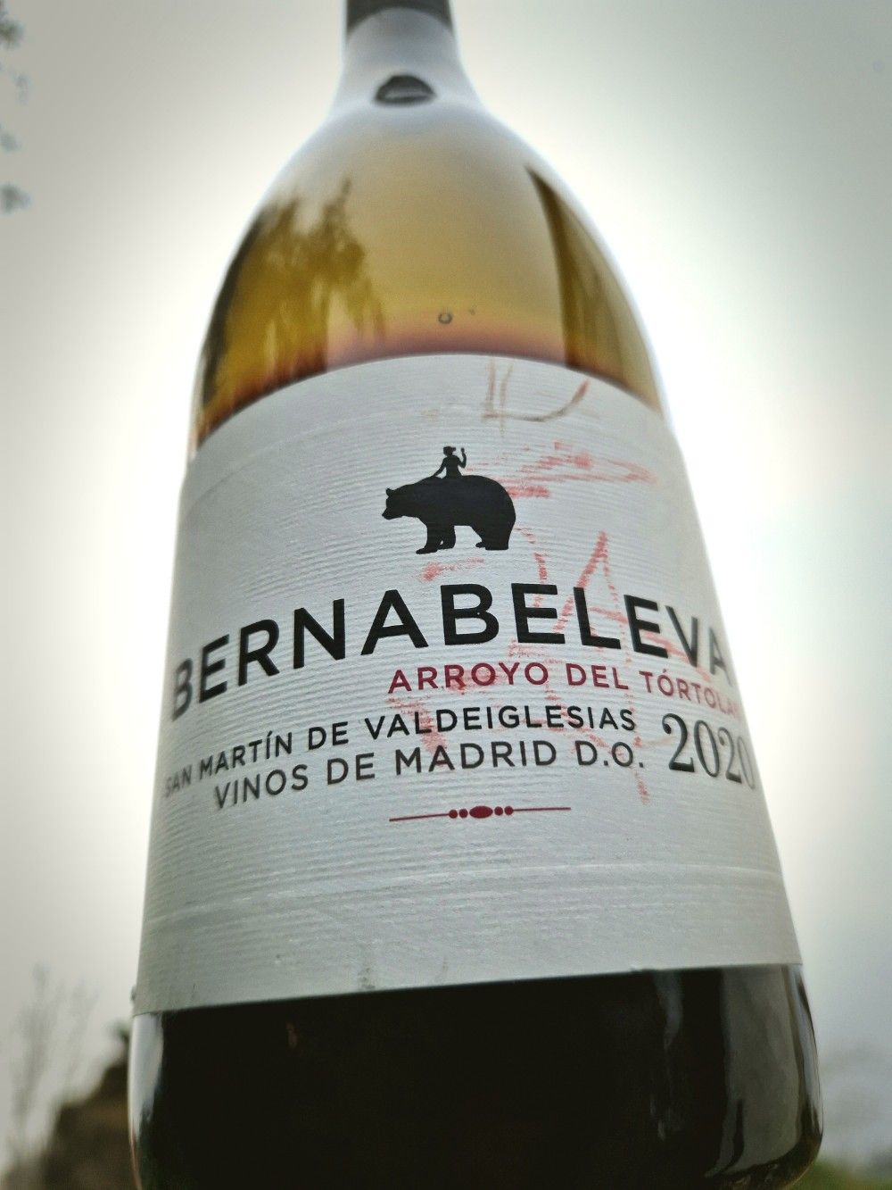 Eine Flasche Garnacha aus Madrid.