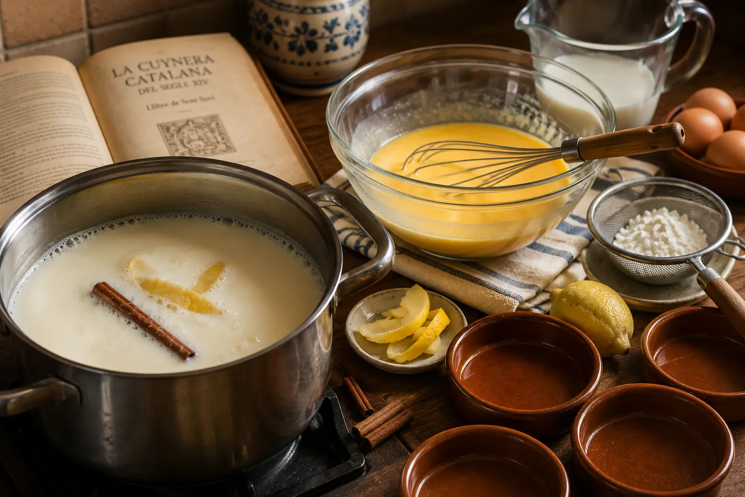 Crema Catalana Rezept: Katalanische Vanillecreme mit Karamellkruste