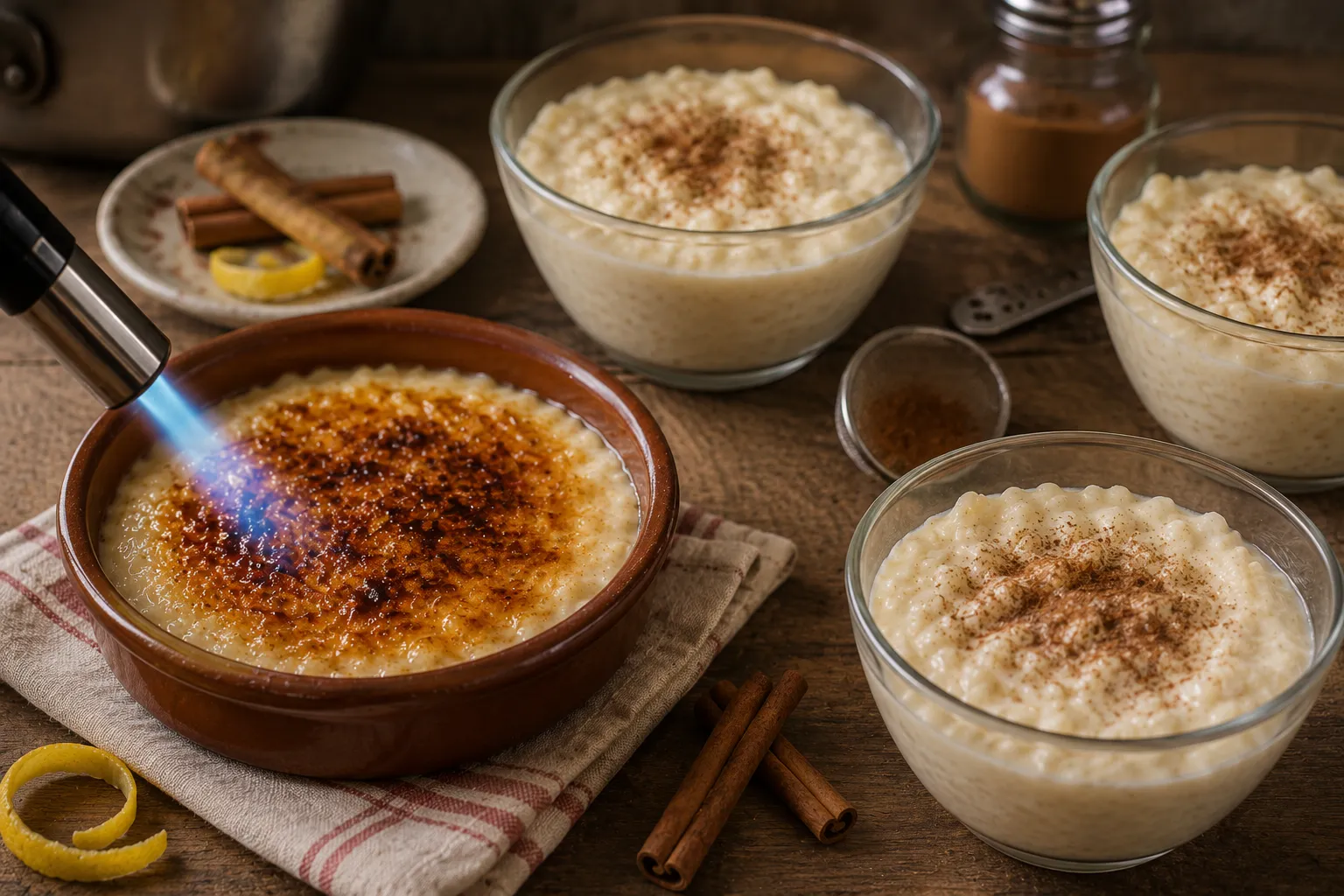 Arroz con Leche Rezept: Asturischer Milchreis mit Zimt und Zitrone