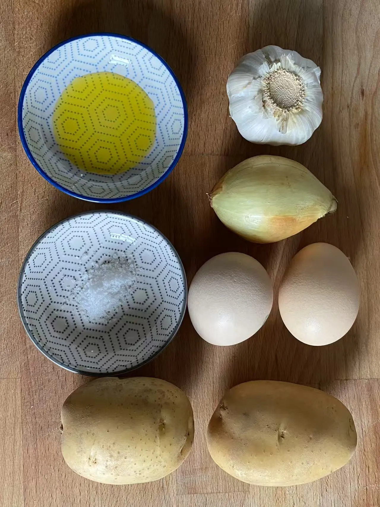 Zutaten Tortilla de Patata