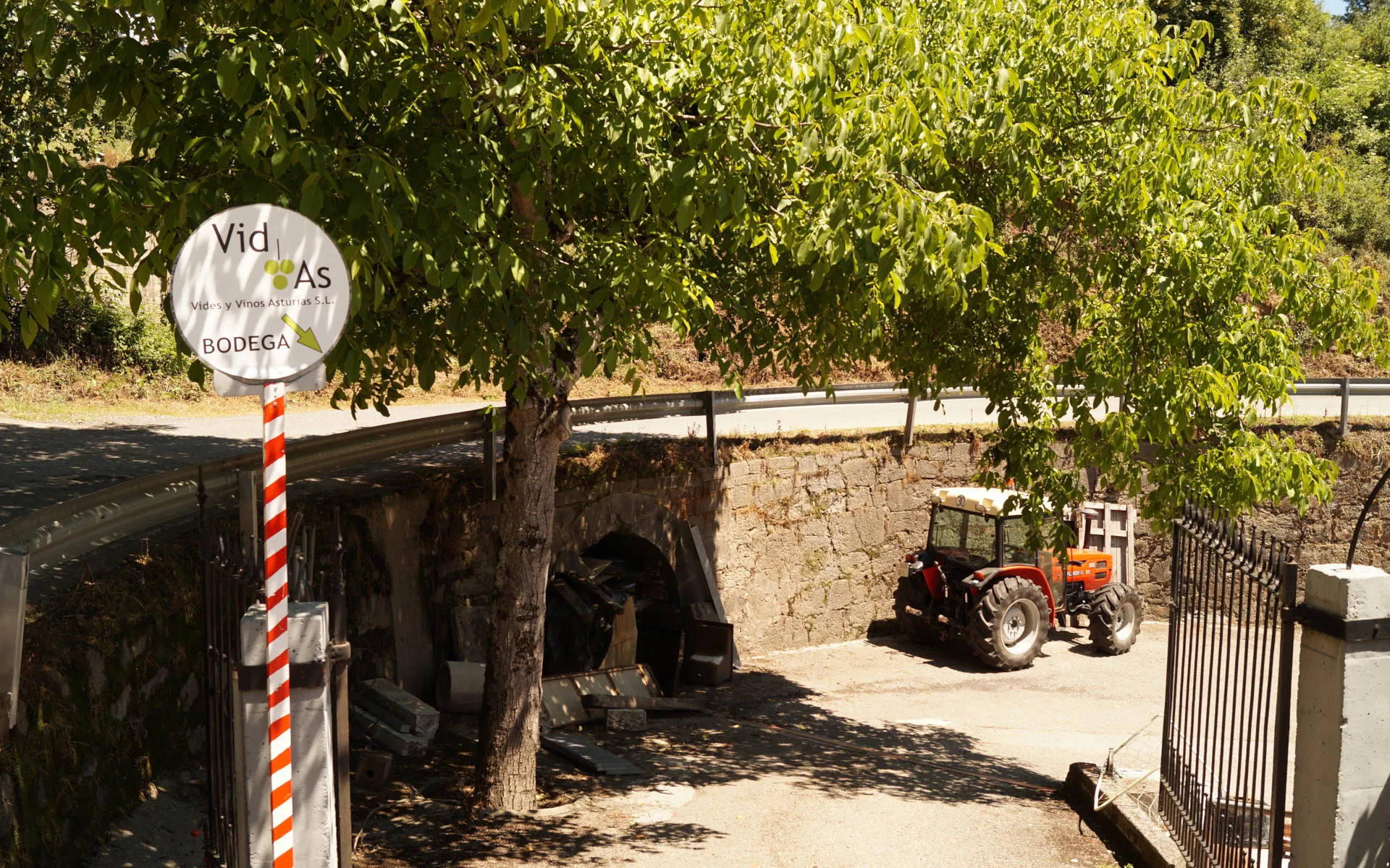 Einfahrt zur Bodegas VidAs