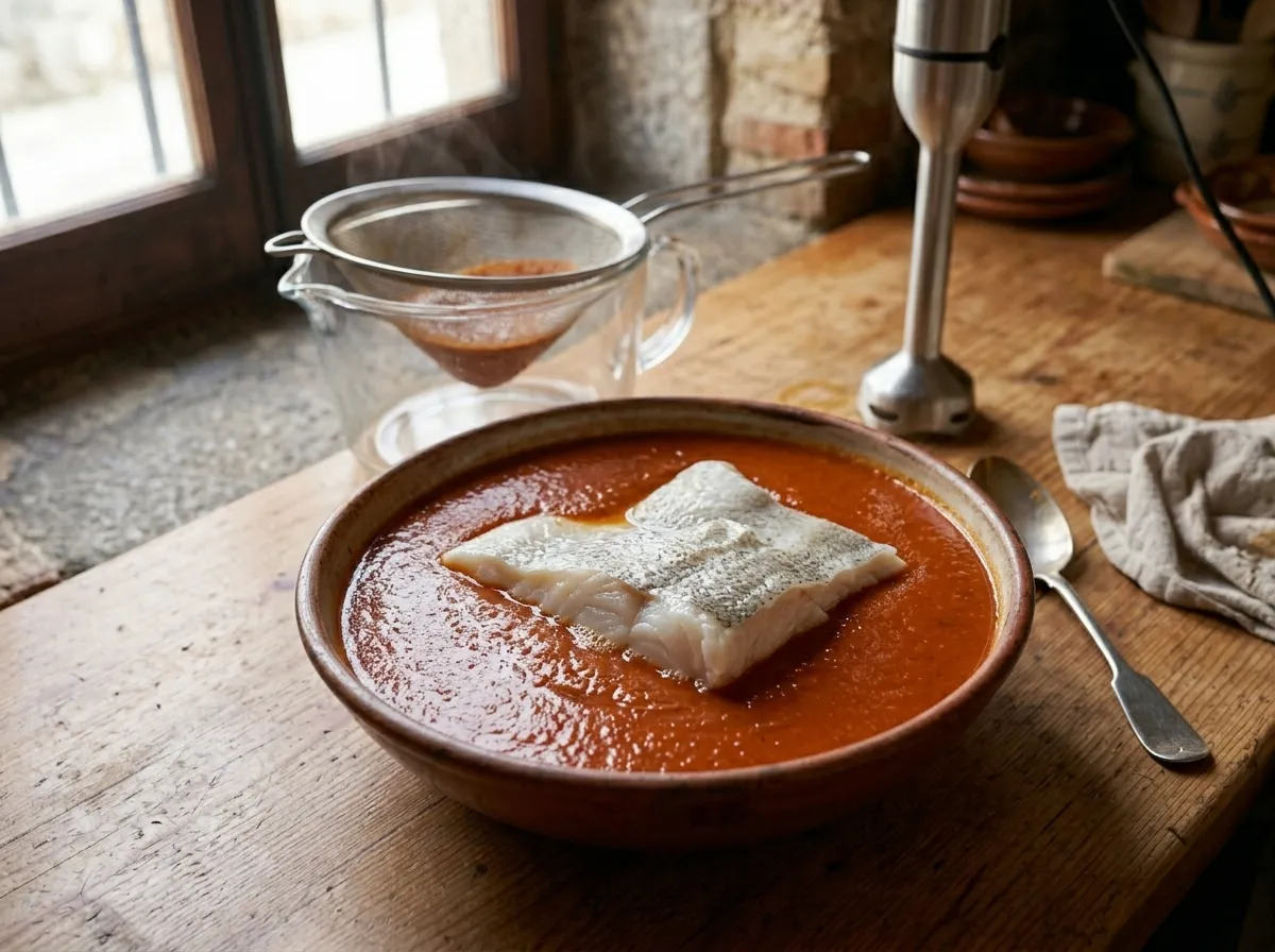 Bacalao a la Vizcaína Rezept: Kabeljau baskische Art