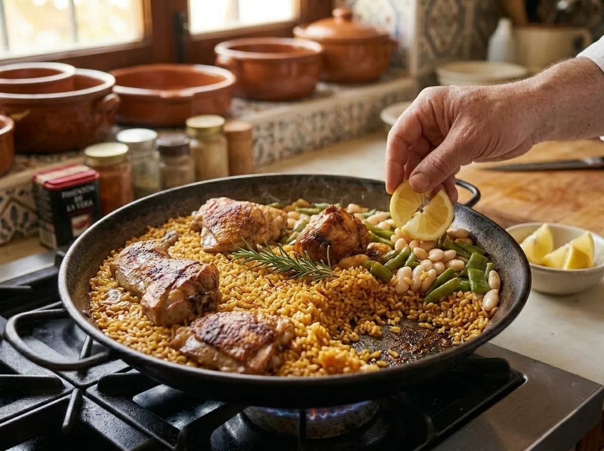 Paella Valenciana: das Original-Rezept mit Hähnchen und Kaninchen