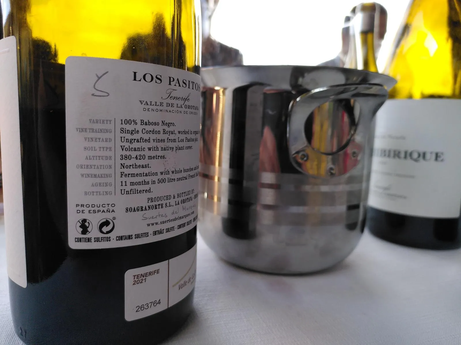 Verschieden Weinflaschen von Suertes del Marques.