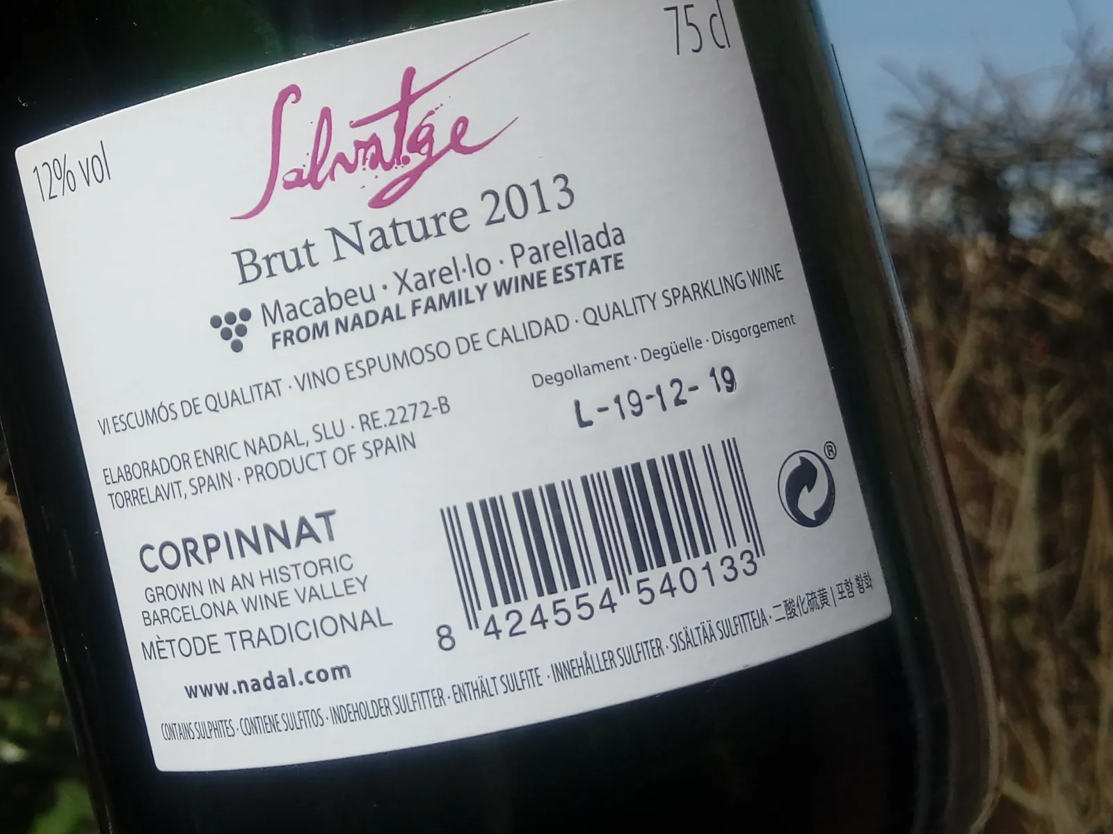 Eine Flasche Corpinnat