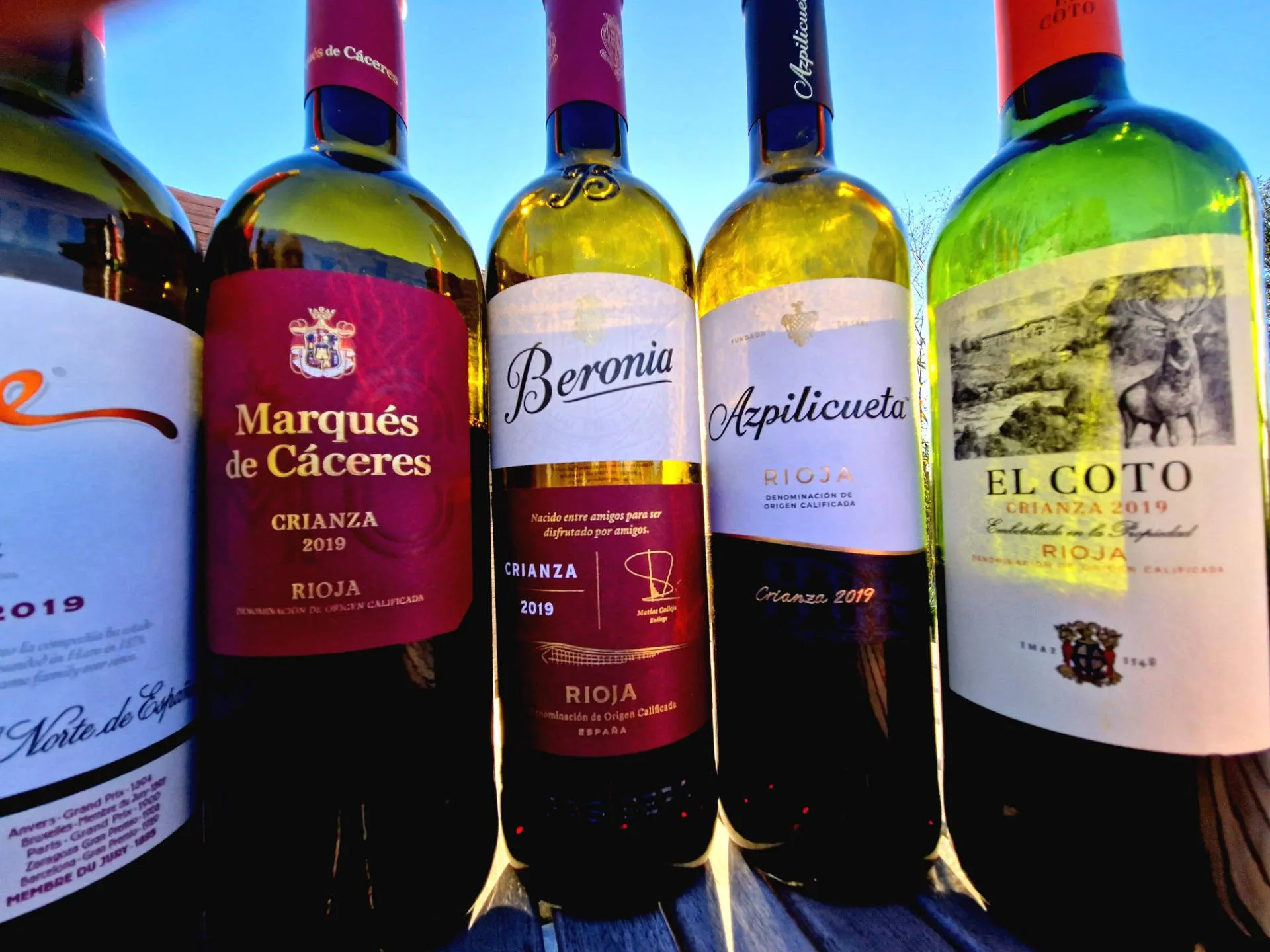 verschiedene Rioja Weine im Test