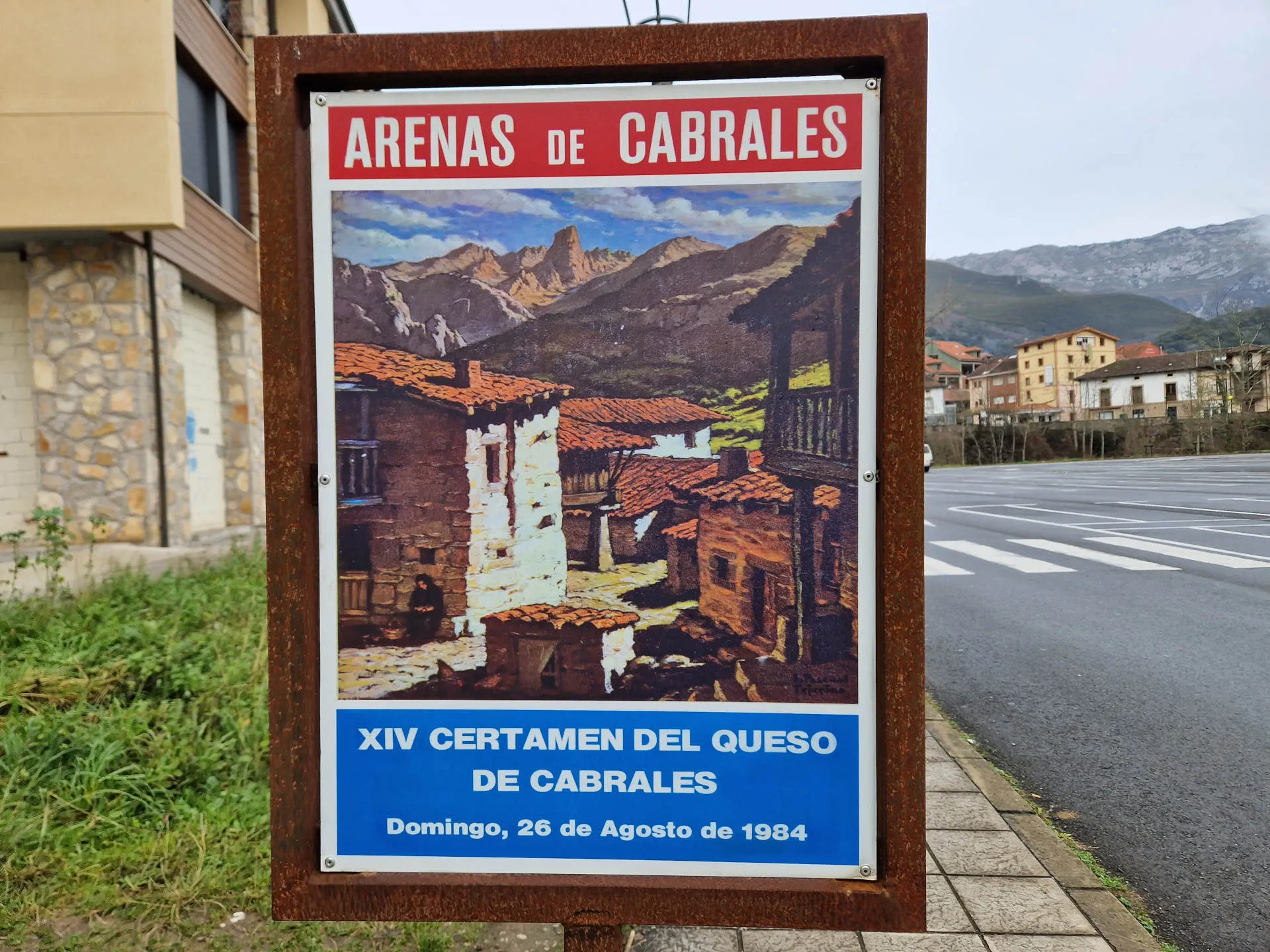 EIn altes Veranstaltungsplakat in Las Arenas