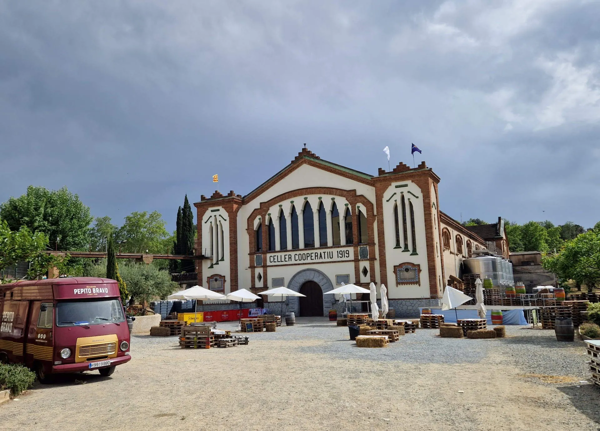 Blick auf die Kooperative von Falset