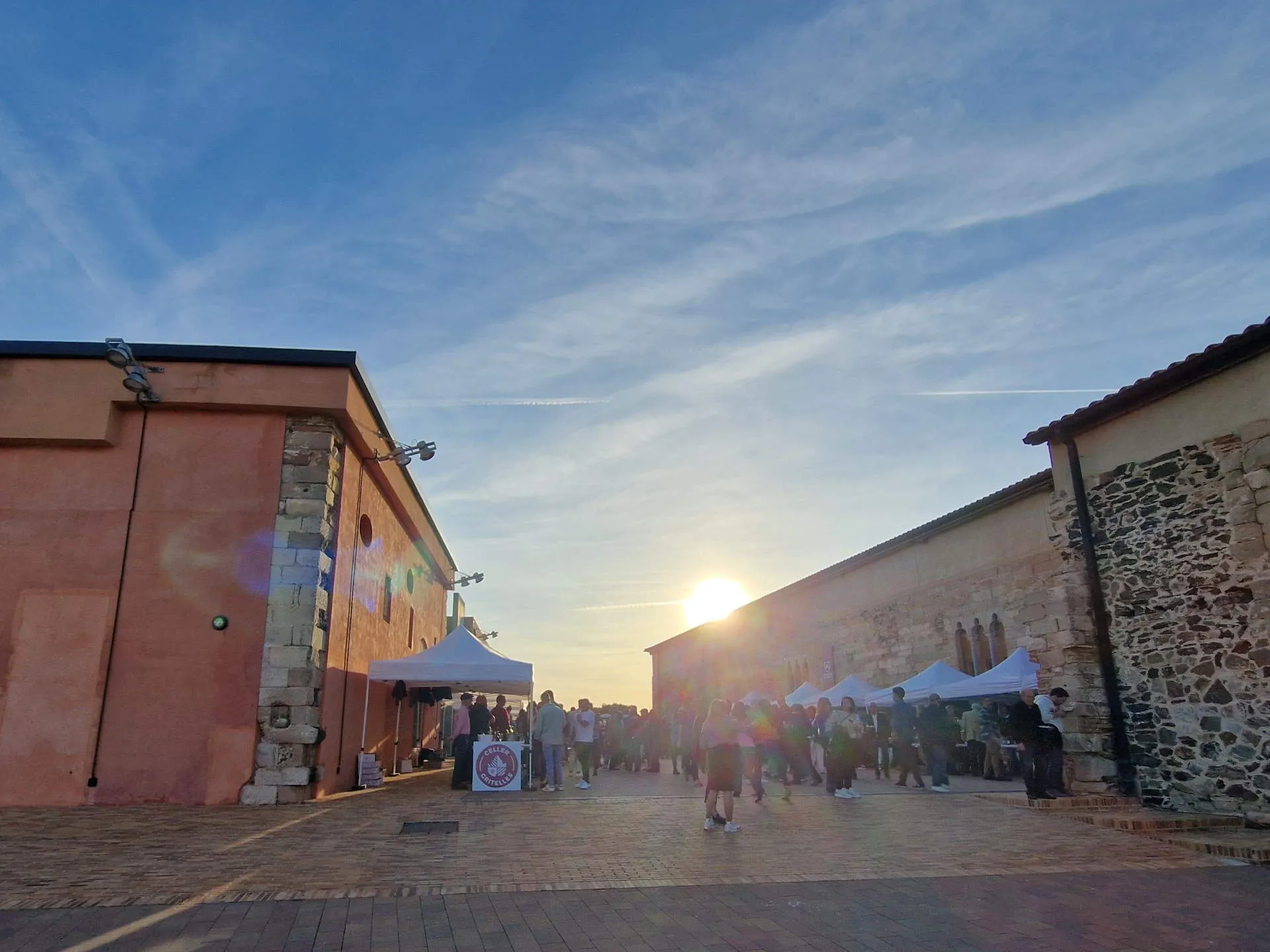 Abendstimmung auf der Burg in Falset