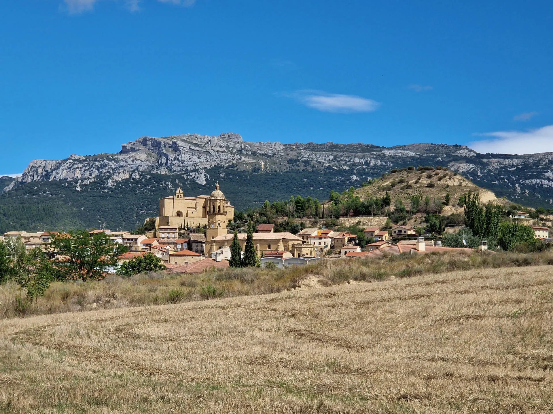 Blick auf den Ort Labastida