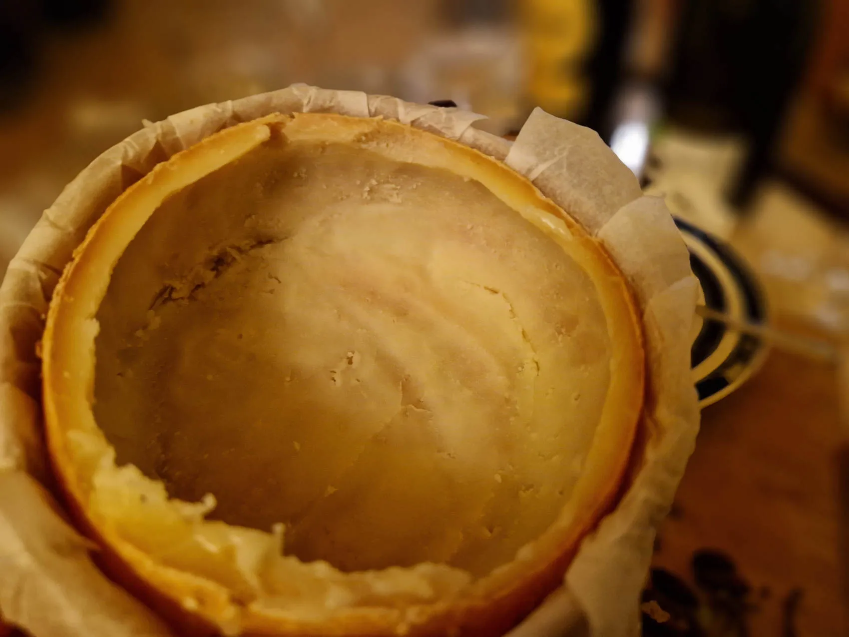 aufgegessener Käselaib