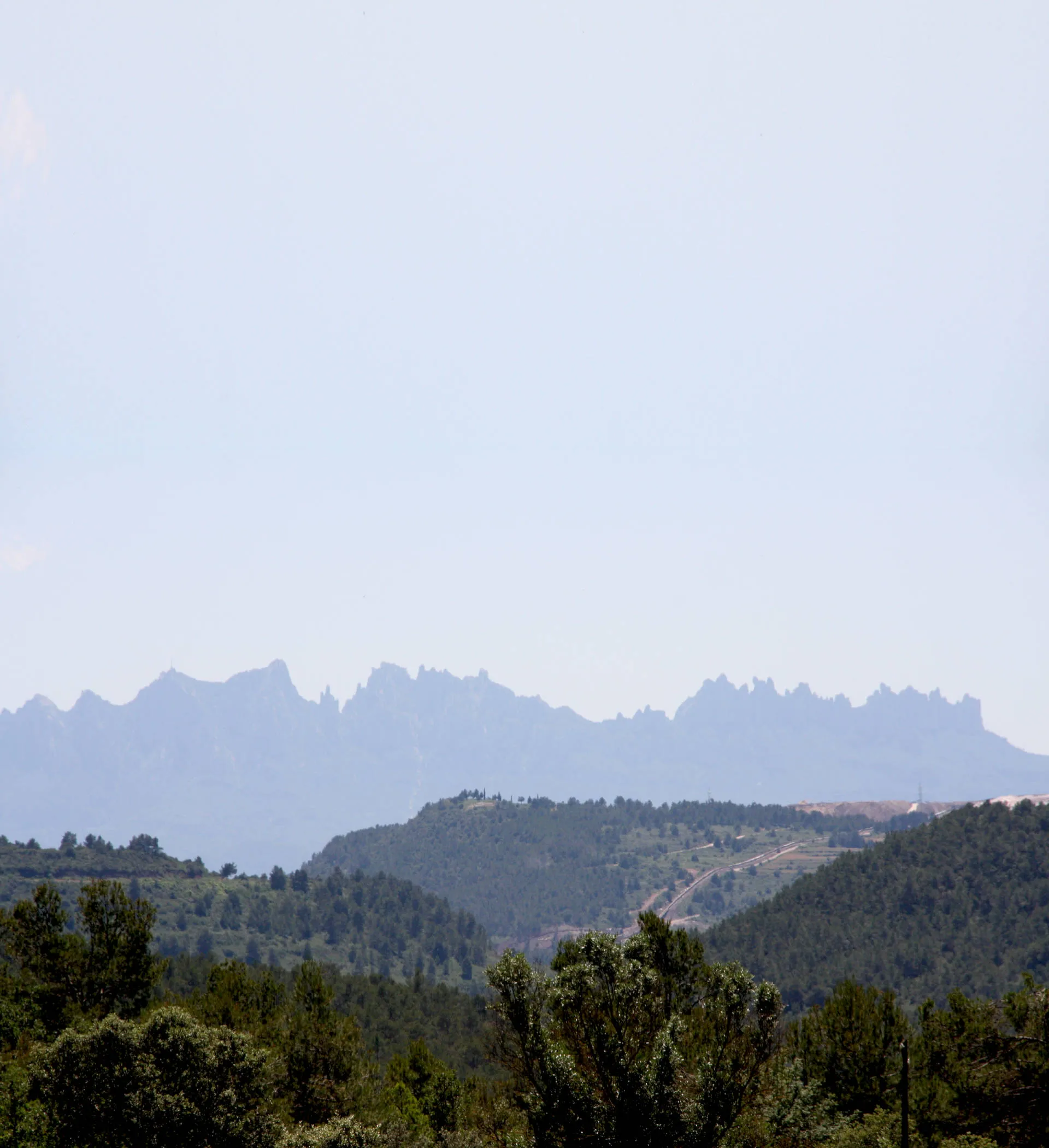 Berglandschaft in Katalonien